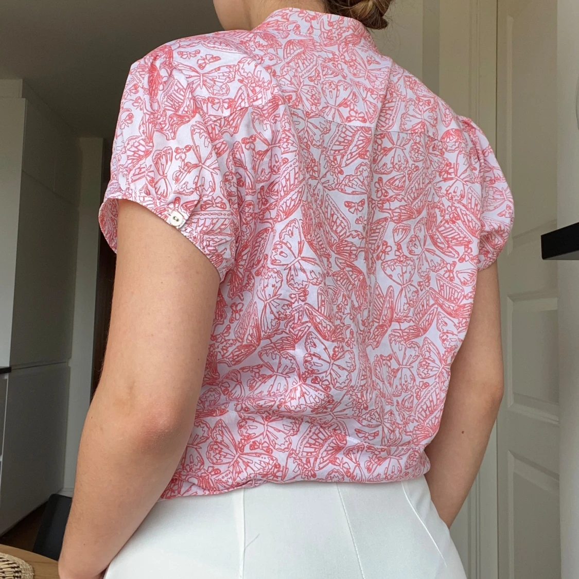 Mönstring rosa blus - 91