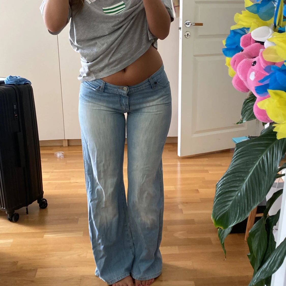 Lågmidjade jeans