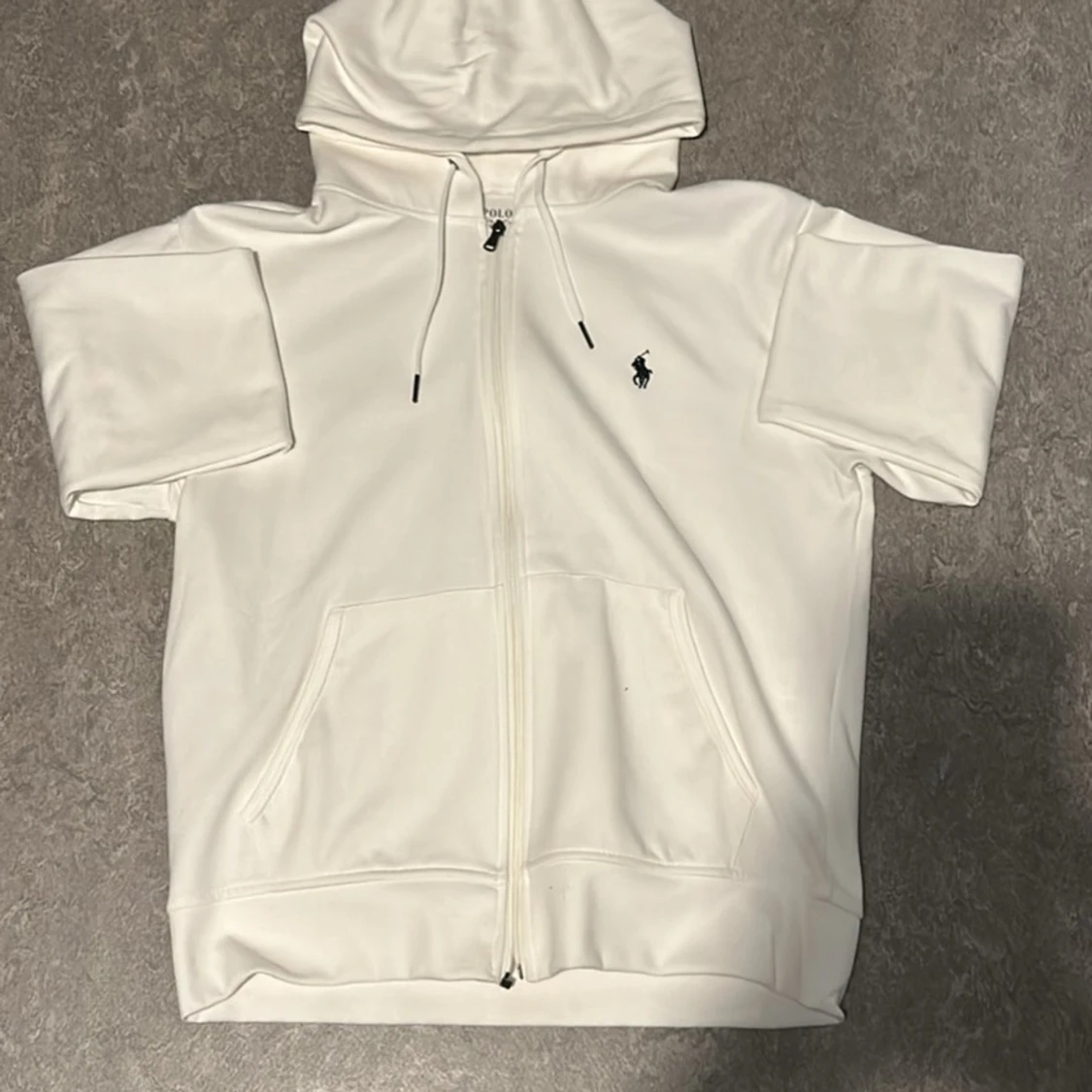 Vit hoodie från Ralph Lauren