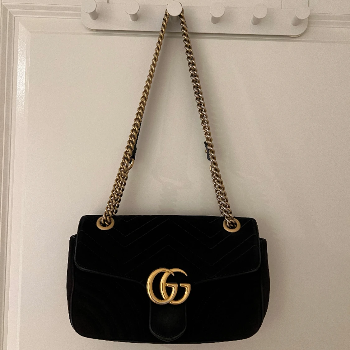 Gucci väska i velvet 