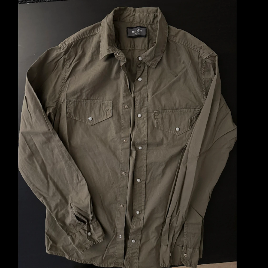 Nohow overshirt/ oliv - storlek XS