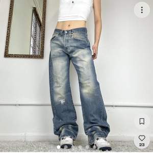 vintage levi’s jeans aldrig använda midja 78 innerben 86