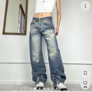 vintage levi’s jeans aldrig använda midja 78 innerben 86