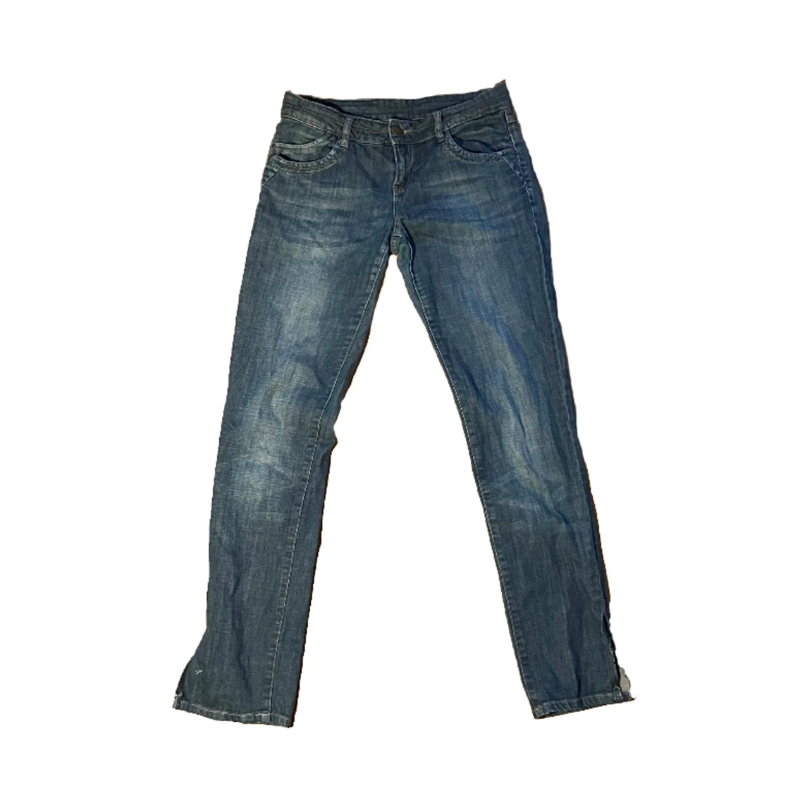 lågmidjade jeans med slit - 90
