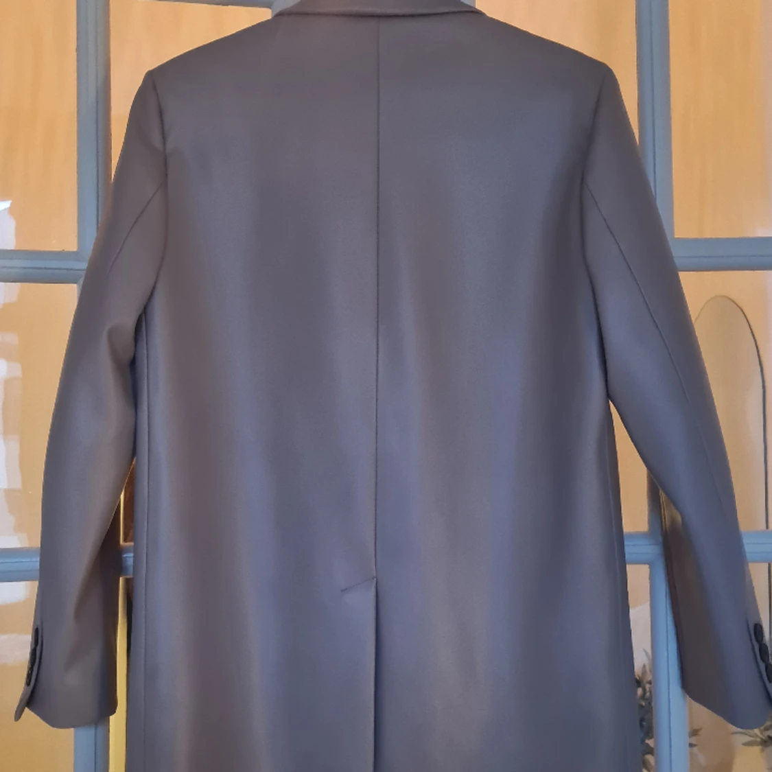 Beige läderkavaj - 90