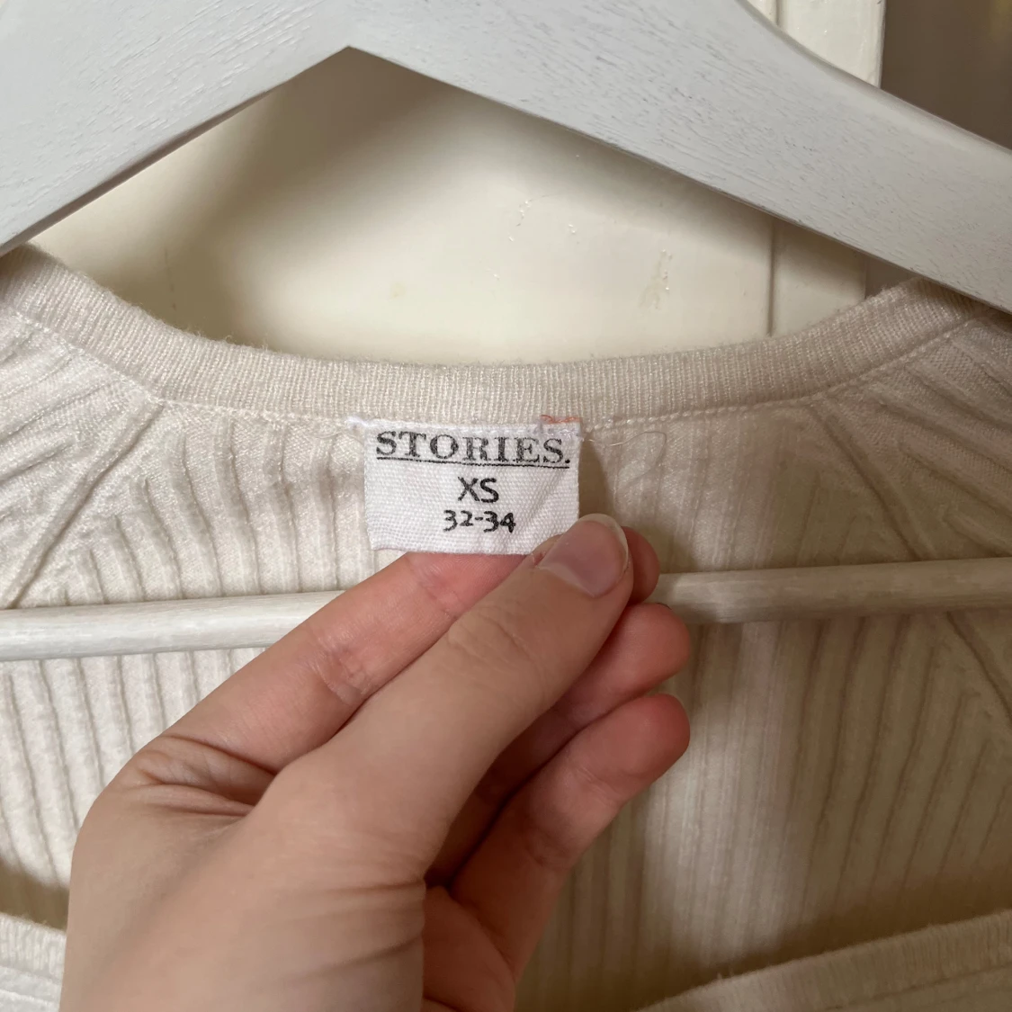 Vit långärmad - 90