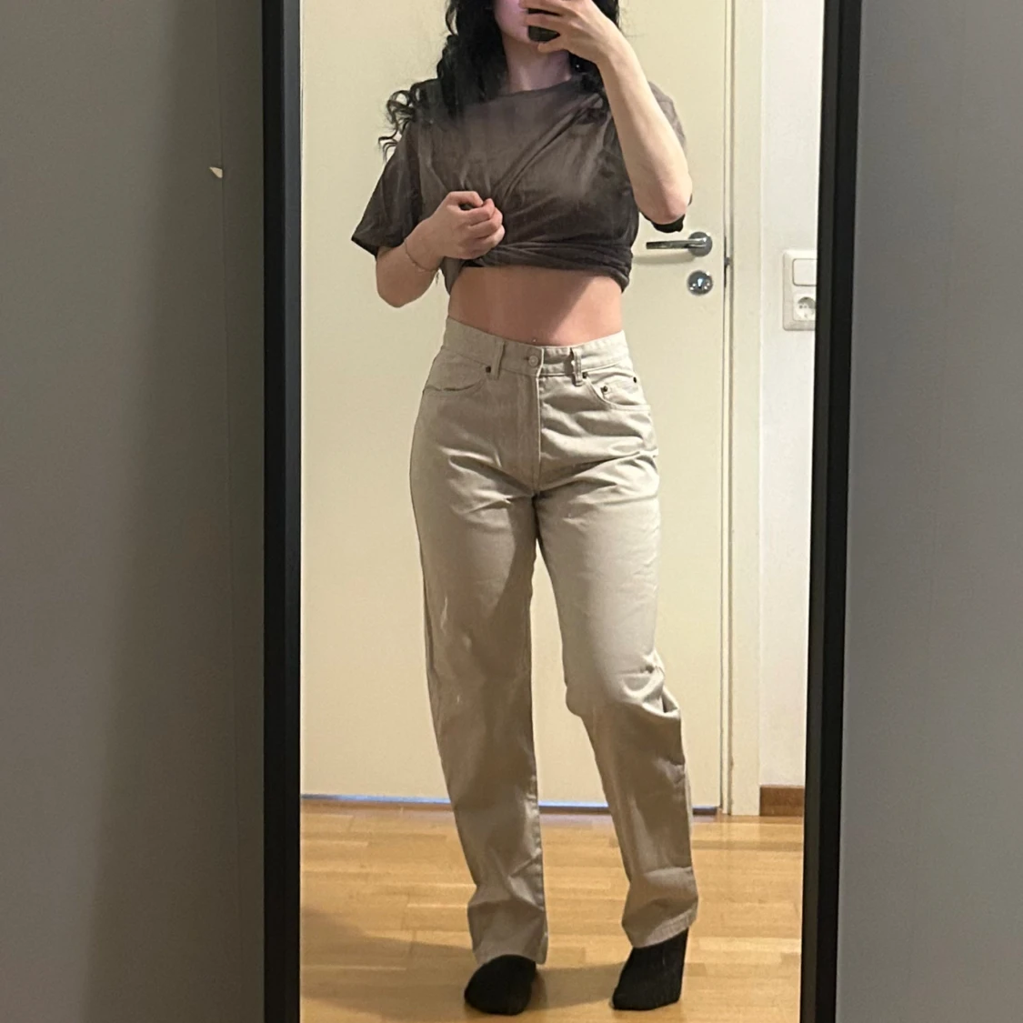 Beige jeans soft  - 91