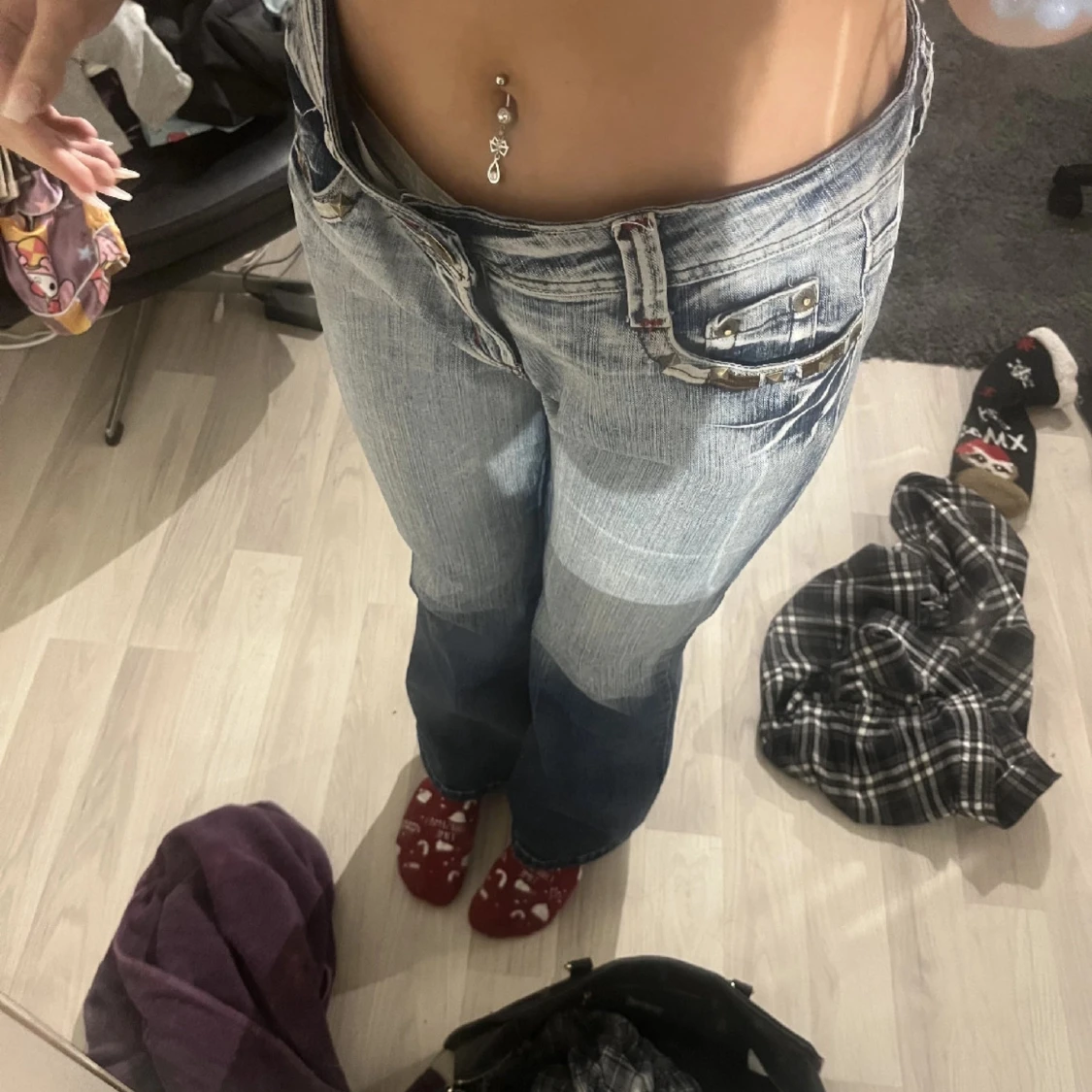 Low waist bootcut jeans - 92