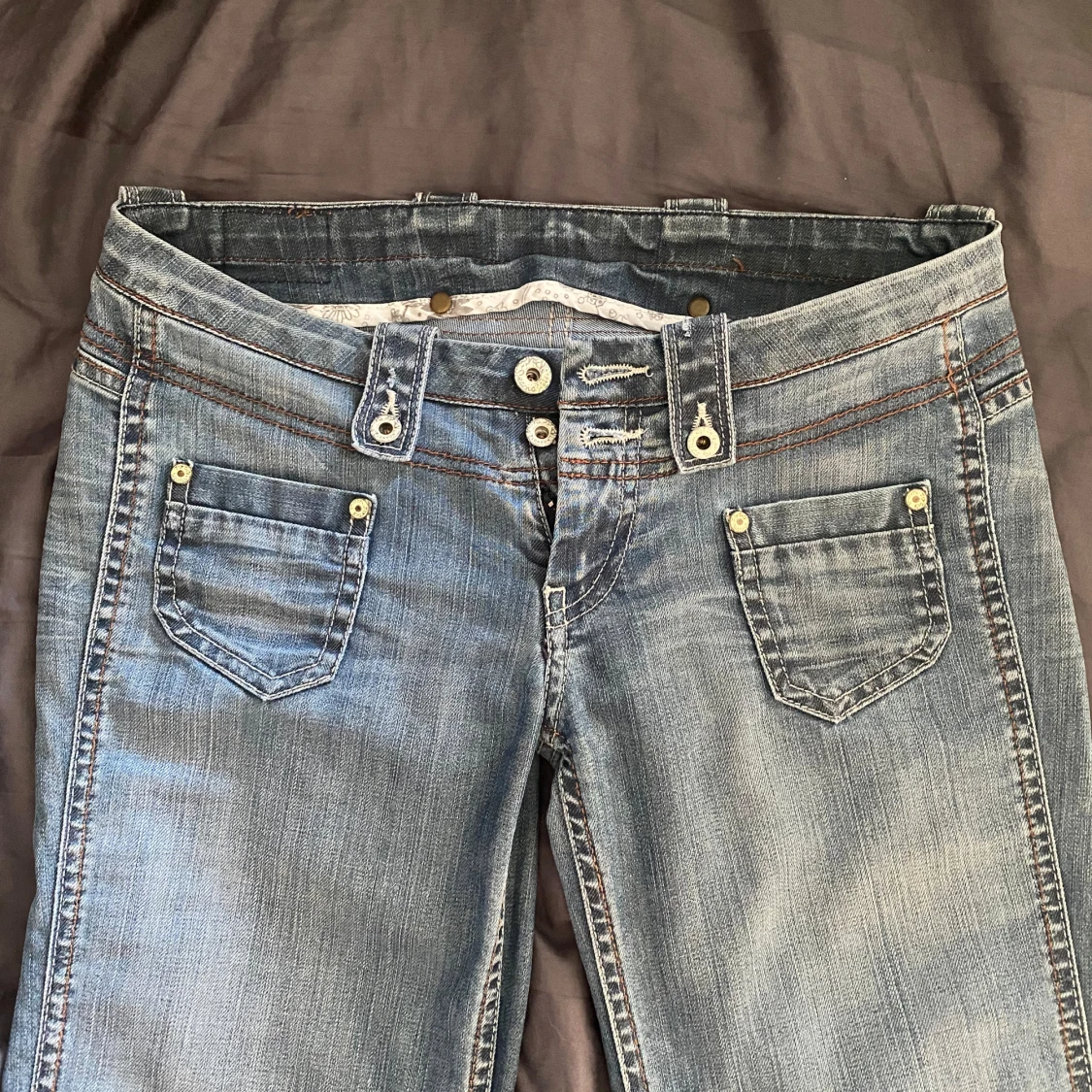 Lågmidjade bootcut jeans  - 90