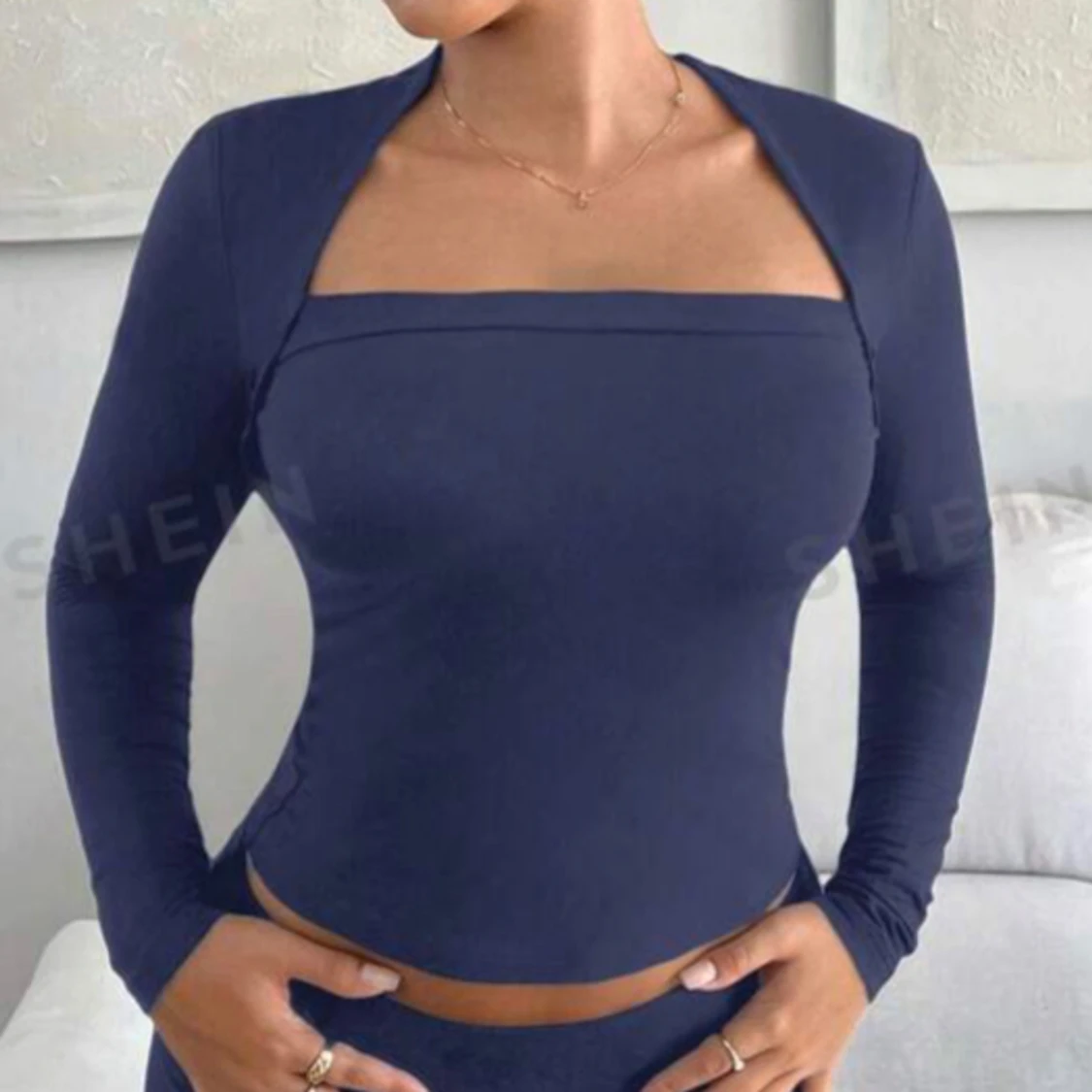 Shein tröja blå - 90