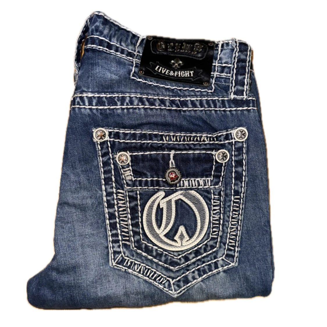 riktigt olimp drain emo fat stitch jeans