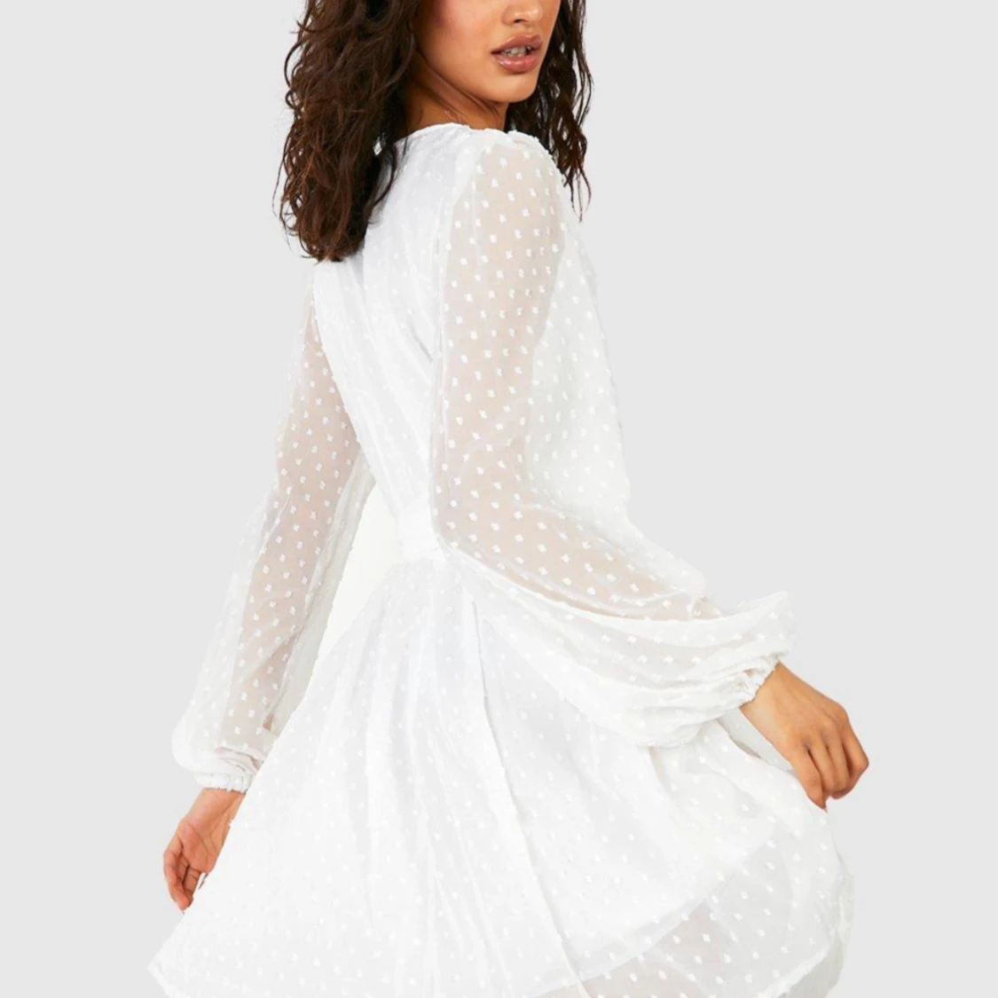 Oanvänd vit klänninh - 91