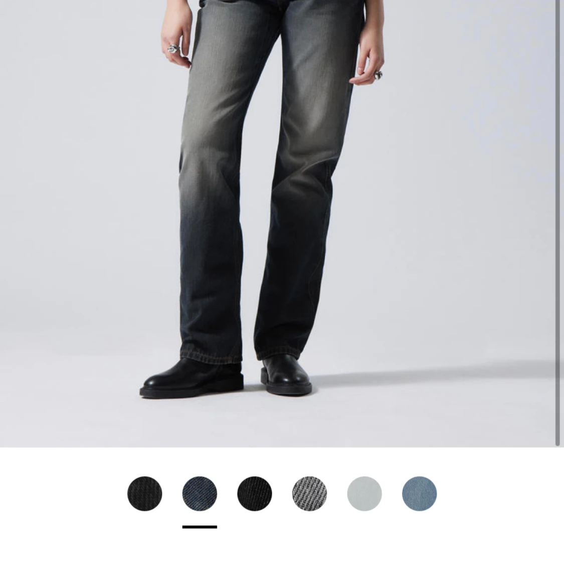 Arrow low straight jeans i färgen eleven grey  - 90