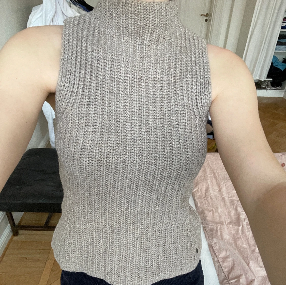 Stickad väst  - 90