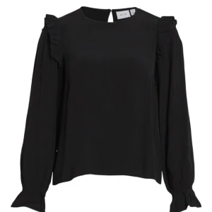 Svart blus - Säljer denna fina svarta blus från vila. Säljer pågrund av att jag inte använt den så mycket. Inget tecken på användning.🩷