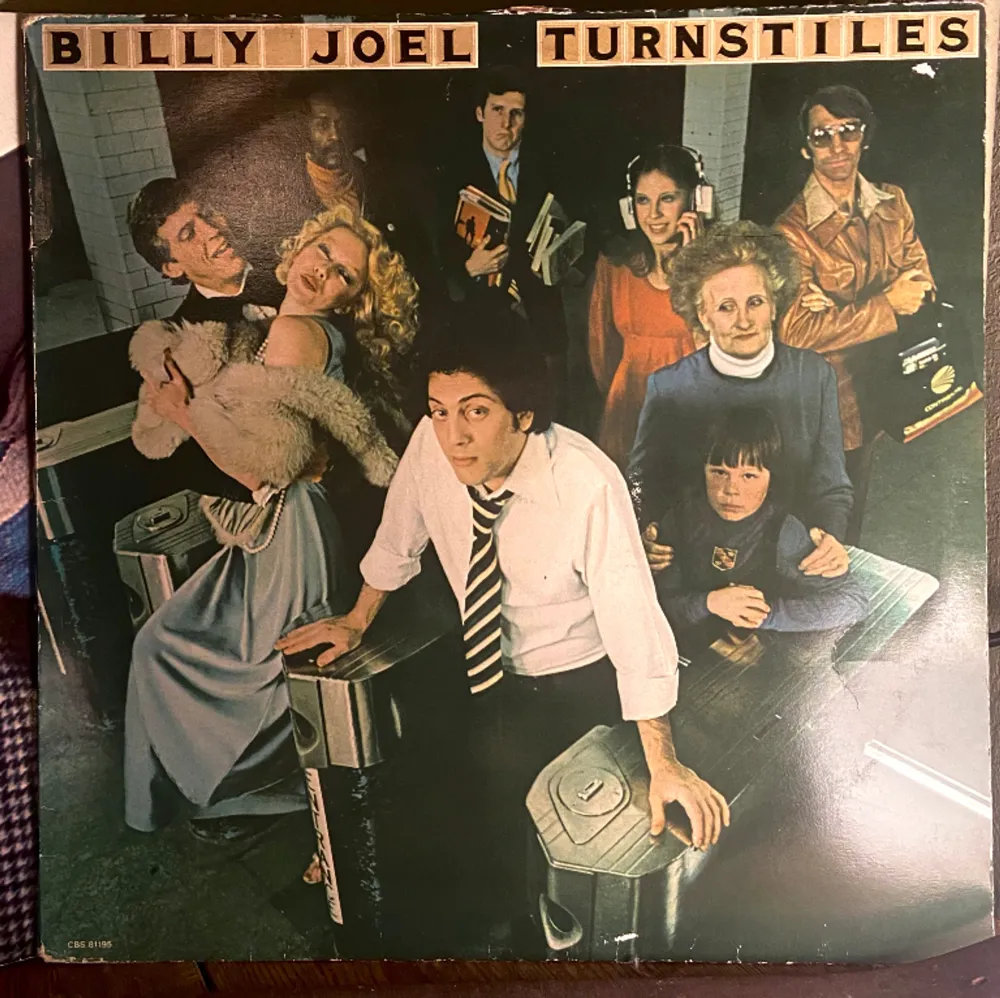 ”Turnstiles” LP - Billy Joel. Vinylskiva i fint skick, felfri musik! Köpt begangnat  🎶🎷. Övrigt.