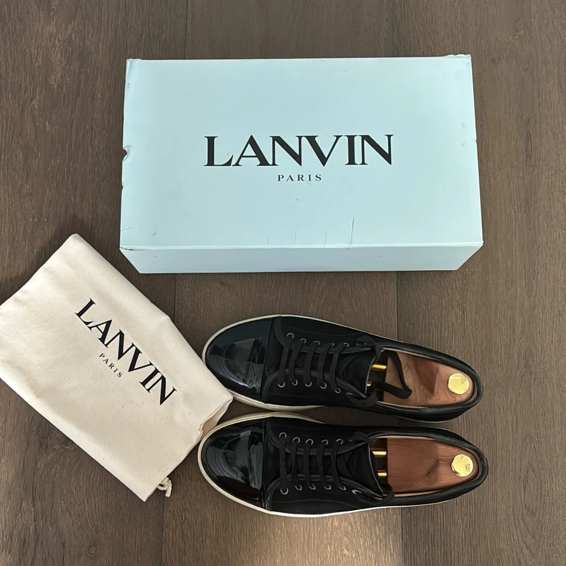 Lanvin cap toe svart - 92