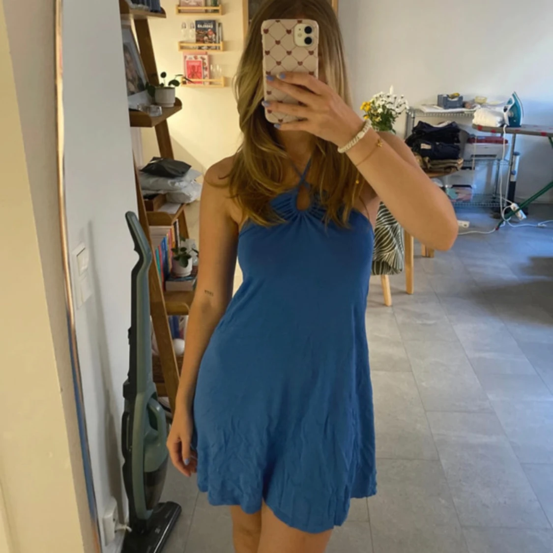 Blå klänning