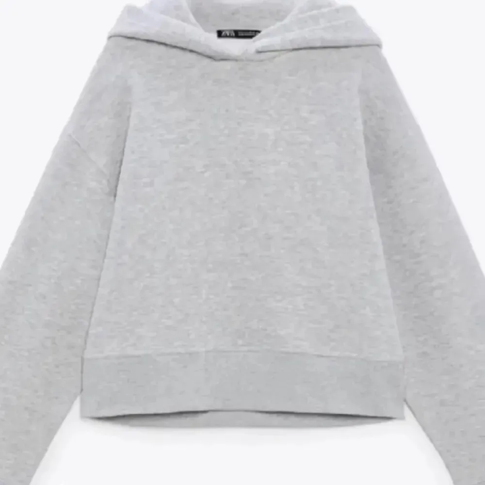 Säljer min gråa Zara hoodie, den är slutsåld på hemsidan. Hoodies.