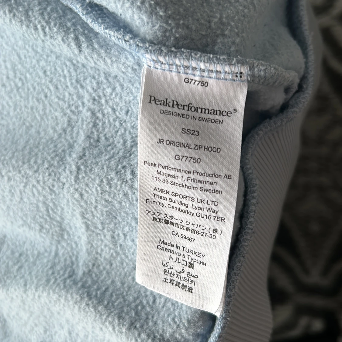 Ljusblå jacka från Peak Performance - 93