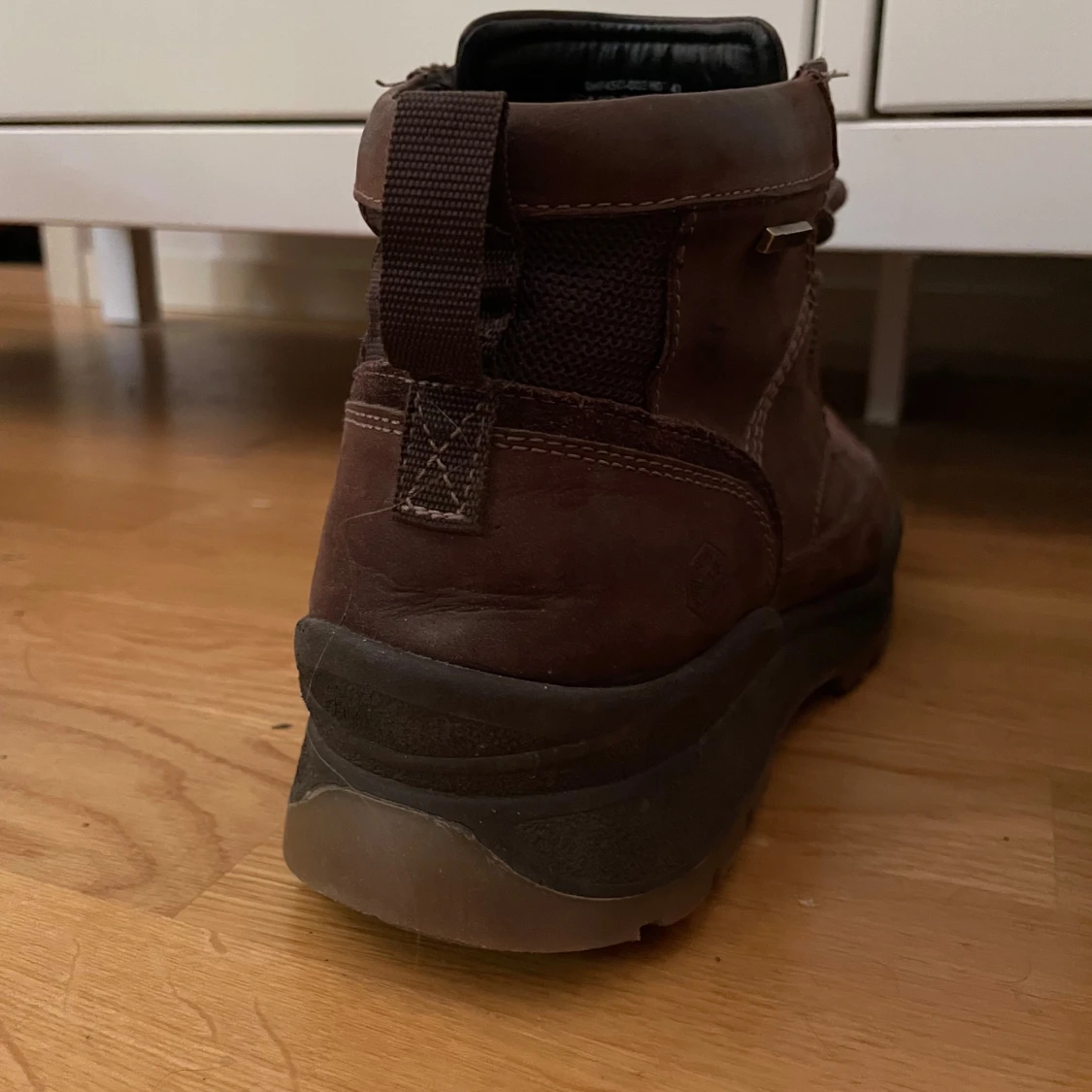 Bruna läder kängor - 91