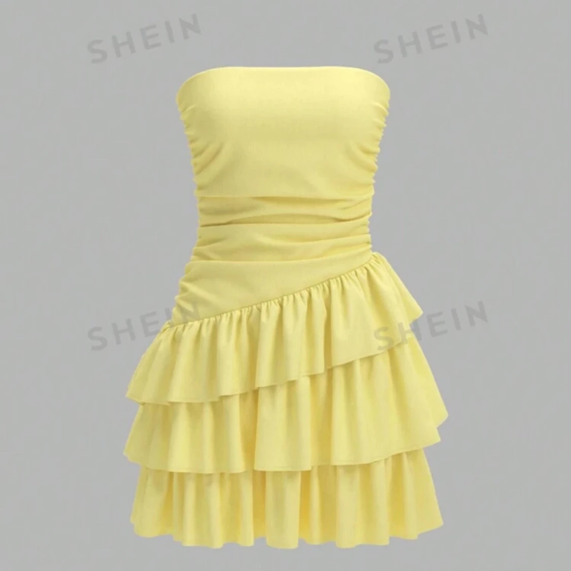 Gul klänning från shein