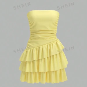 Gul klänning från shein - Aldrig använd