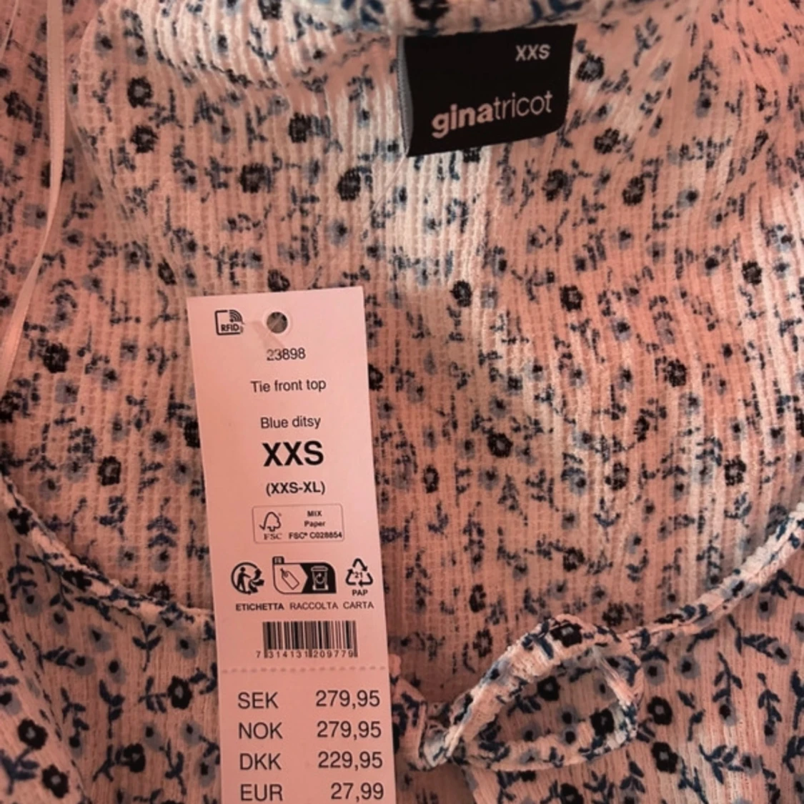 Gullig top blus - 91