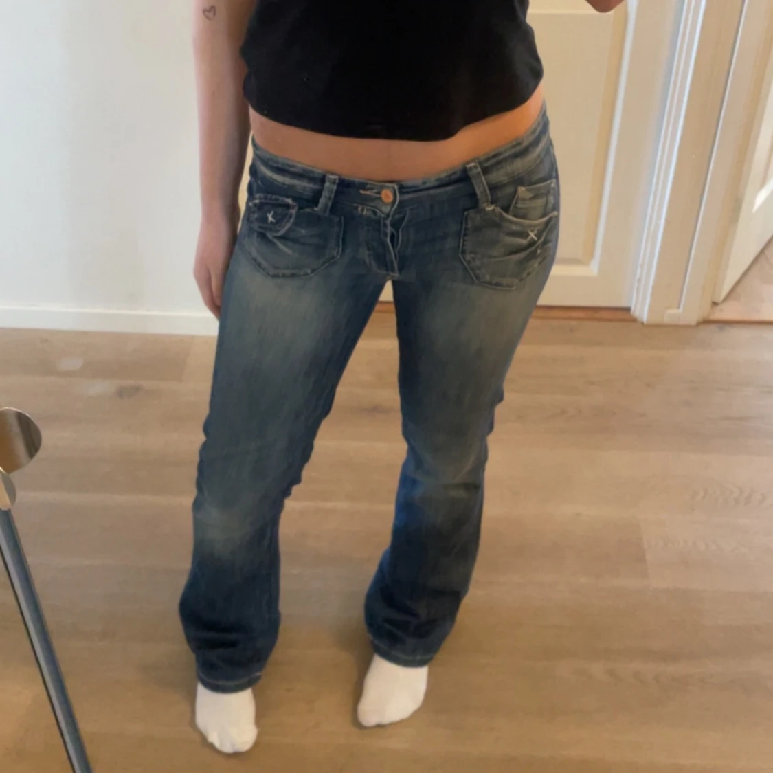 Lågmidjade jeans