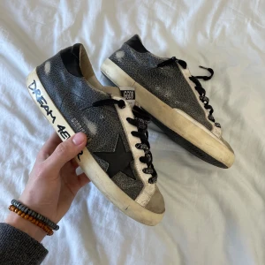 Golden Goose Skor - Säljer dessa riktig snygga och unika skorna från Golden Goose!! Skorna är i storleken 41 och är tts. Dom är i fint skick, har mycket kvar att ge!! Hör av dig vid frågor! Pris kan diskuteras 