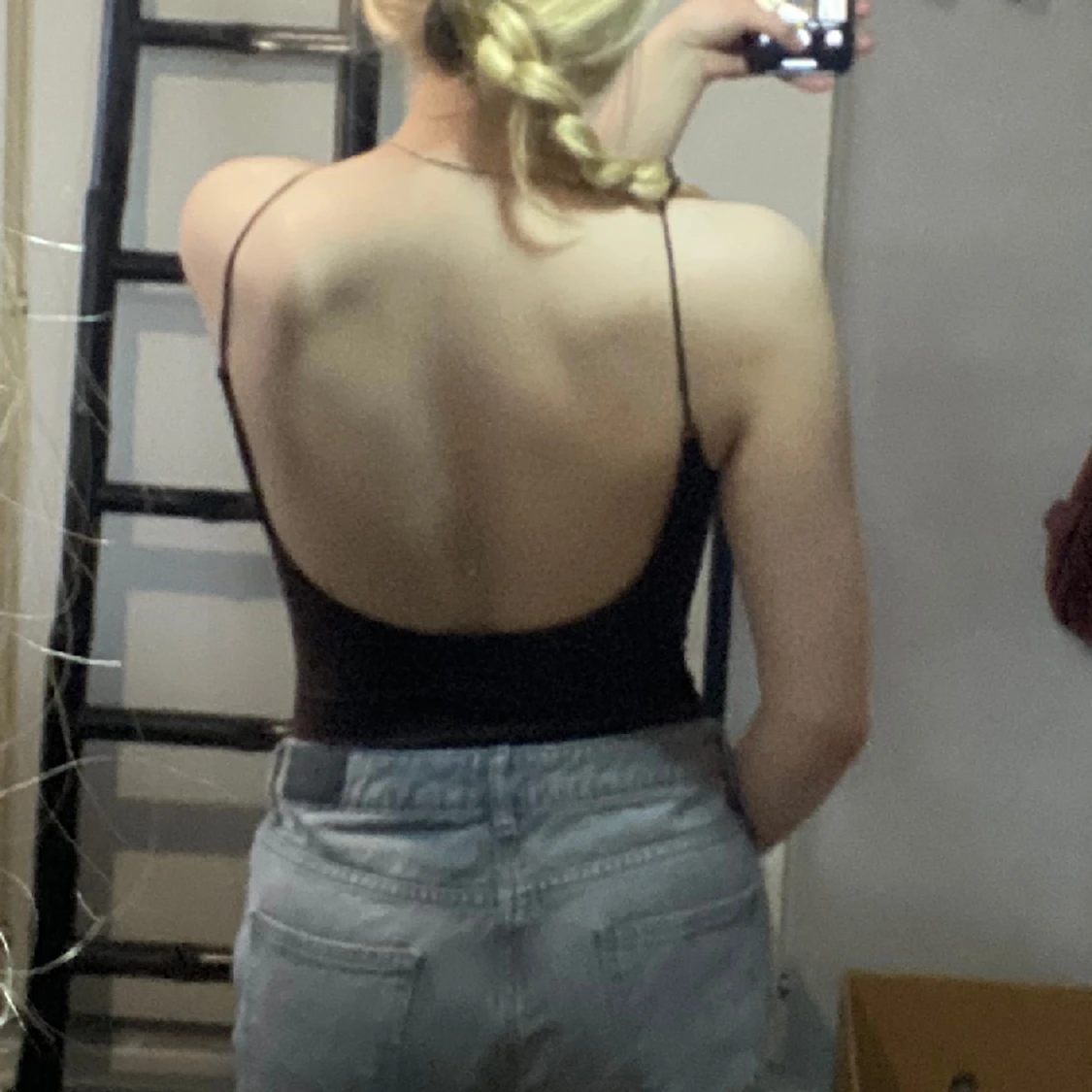 Brun ribbad body  - 90