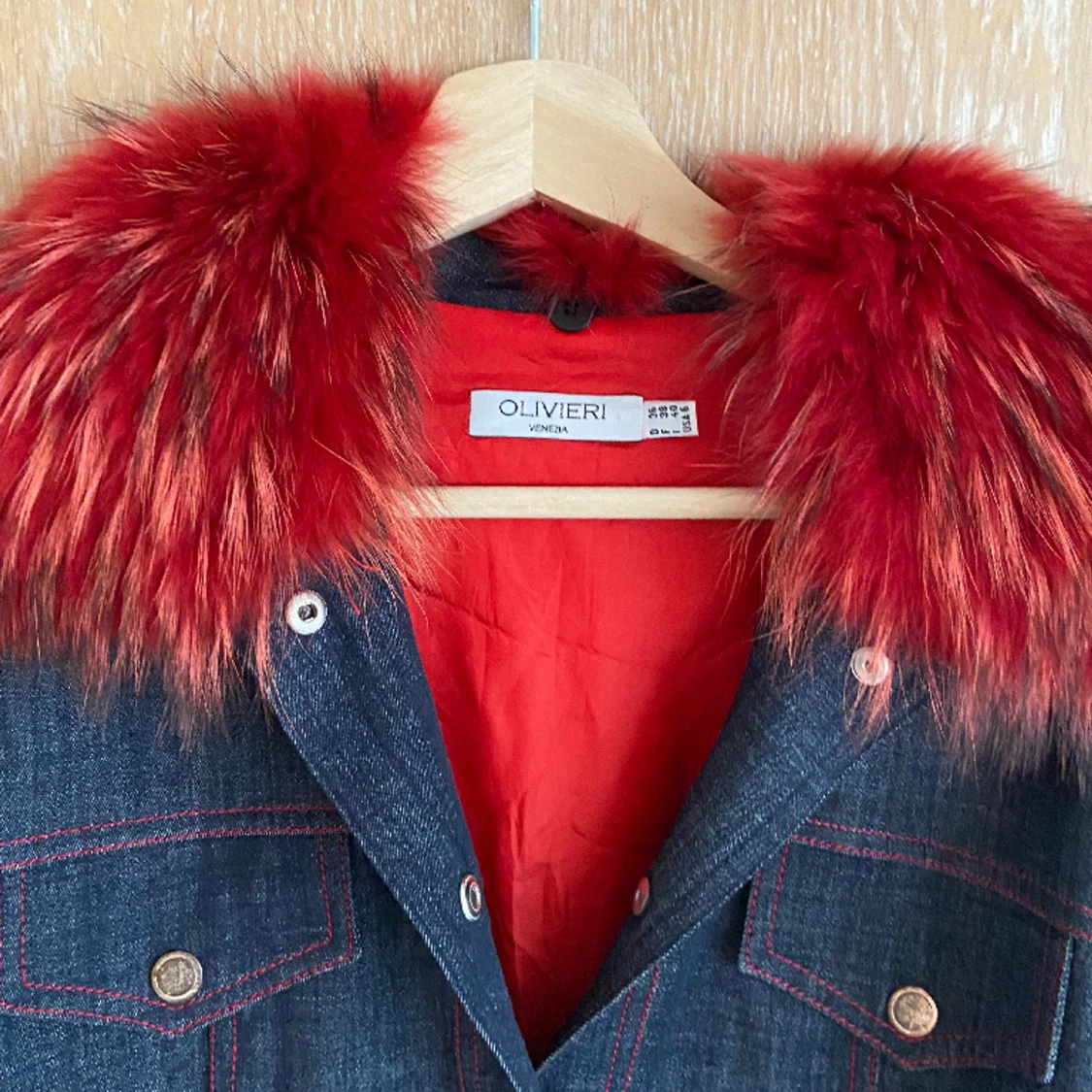 Set i denim med päls!  - 90