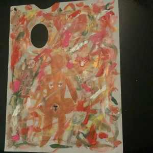 Tavla - En original tavla av klara! Skulle passa perfekt i nåns vardagsrum! Färgerna är unika och beställda från Milan! Obs väldigt ömtålig då det endast finns ett exemplar!!!