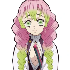 Mitsuri kanroji cosplay  - I’m pretty okay condition has been worn a few times but the cosplay itself is okay! The wig has seen better days. Includes wig!