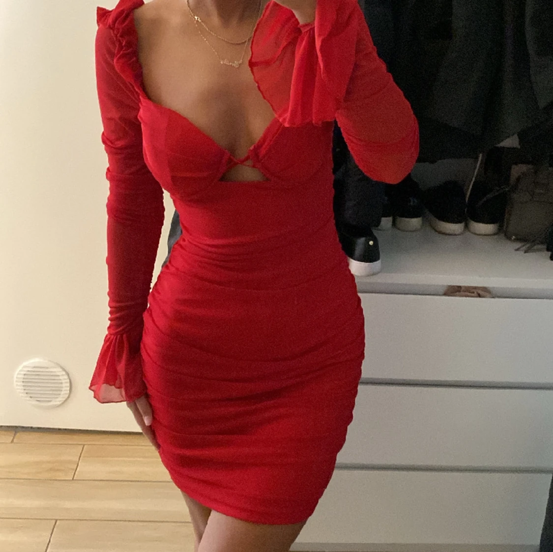 Röd klänning 