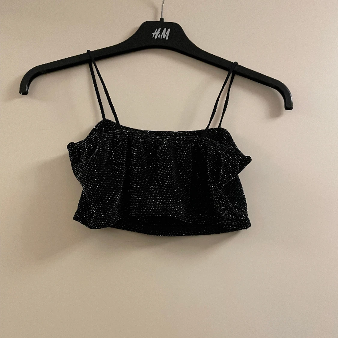 Glittrig kort topp - 90