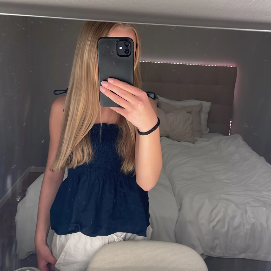 Fin marinblå blus💕 - 90