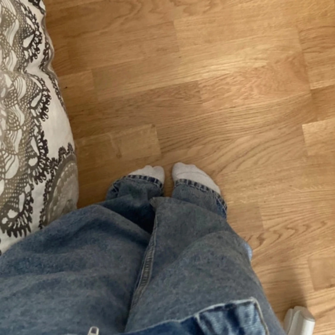 Baggy blå jeans - 90