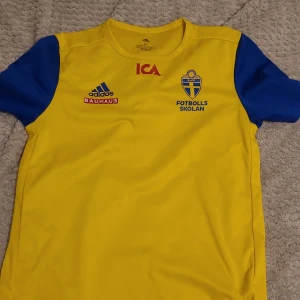 Sverige tröja - Hej! Hittade denna tröja när jag rensade mitt garderob. En sverige tröja från fotbollskolan. Storlek M och är i bra skick. 