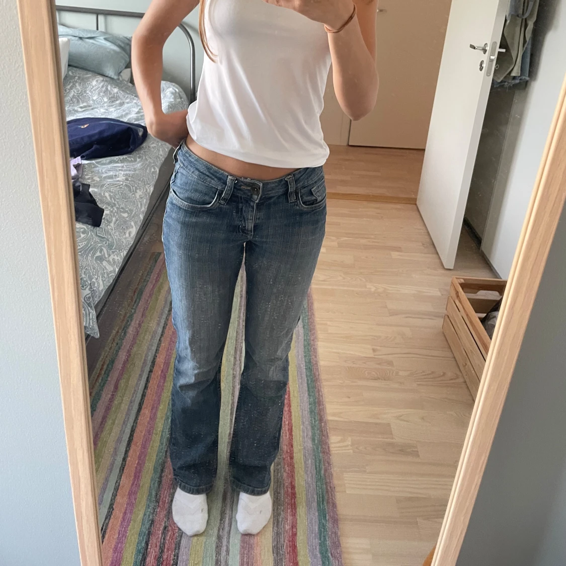 Lågmidjade jeans