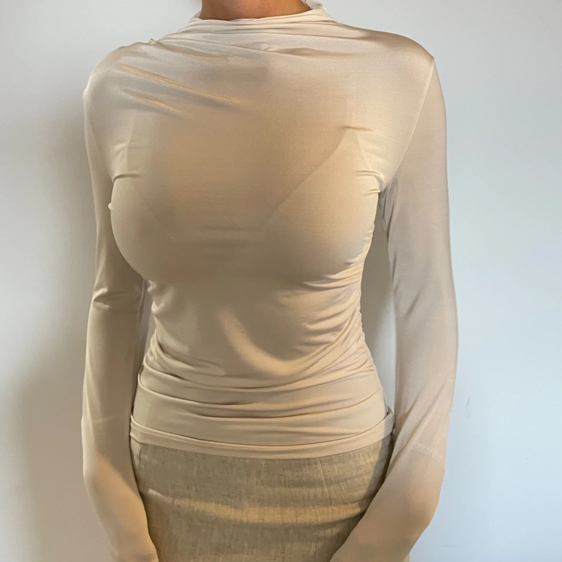 Skimmrig topp ljusrosa - 90