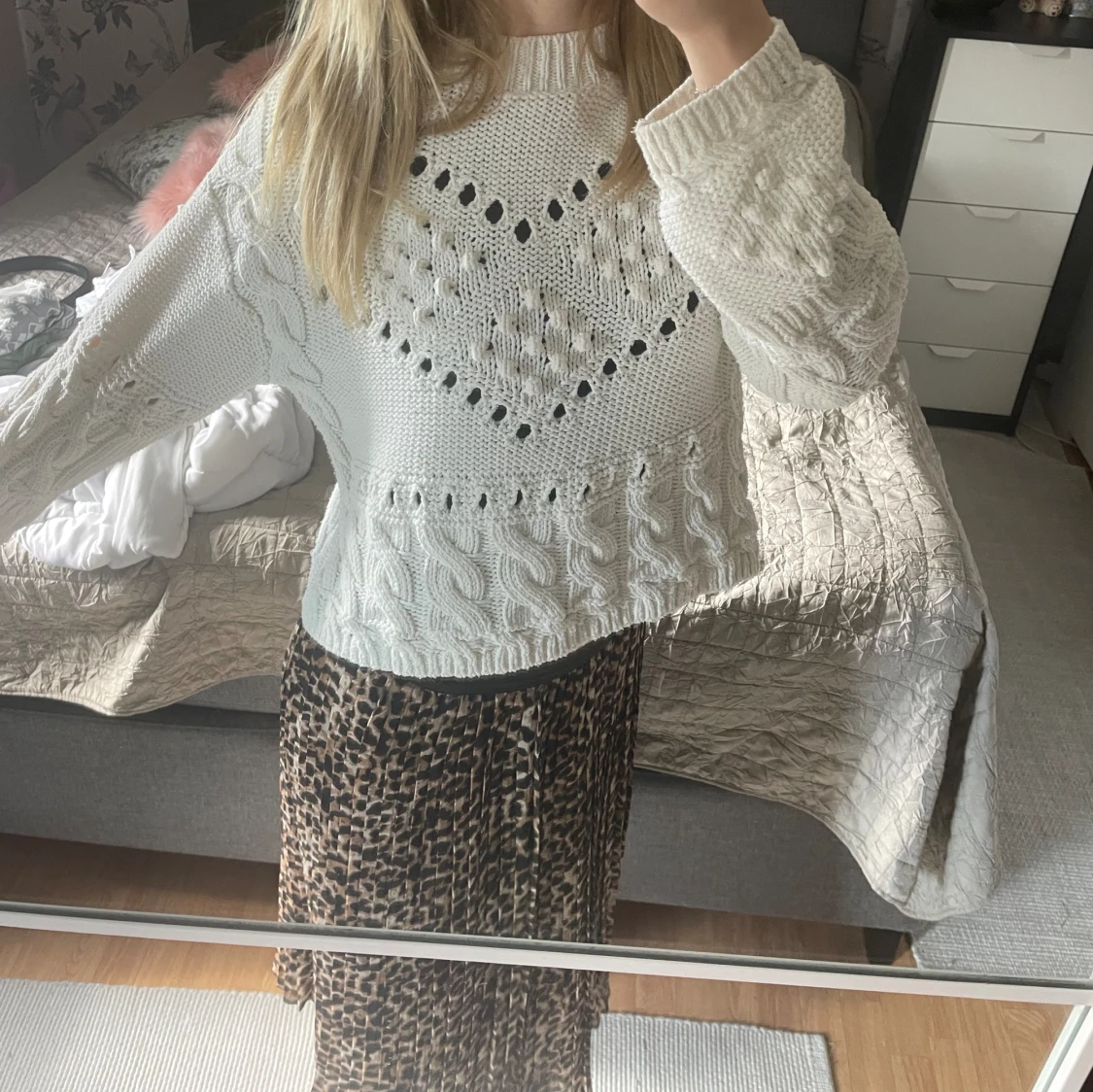 Leopardmönstrad kjol - 90