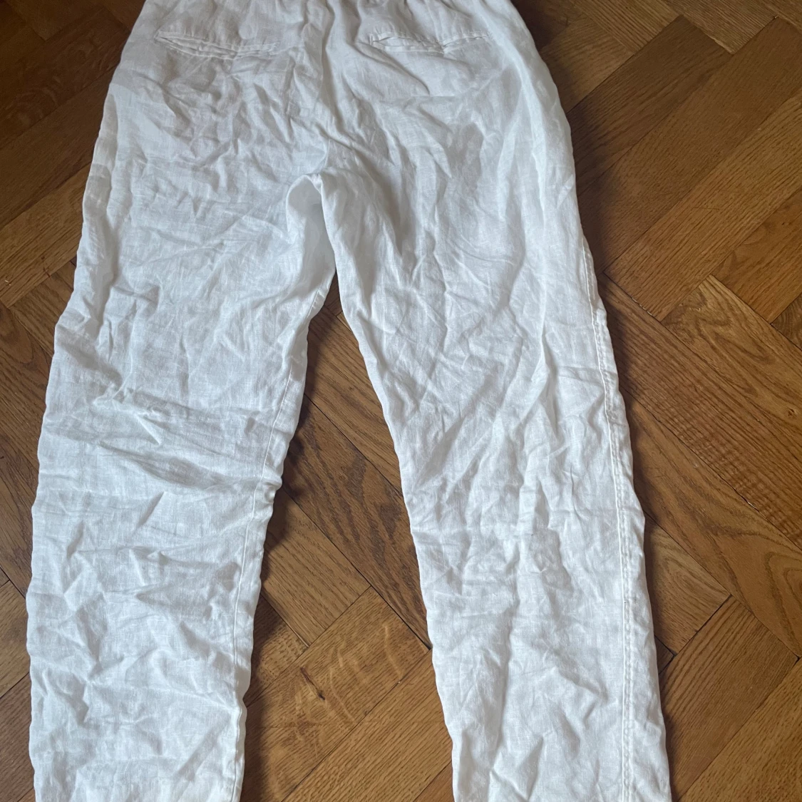 Vita linnebyxor 100% linne - 91
