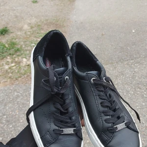 Svarta björn borg skor - Svarta och vita plata sneakers i stl 38 Jag köpt dem secondhand men de kom aldrig till användning! Det finns några "trasiga" bitar på skorna som jag fotat. DM För mer bilder TRYCK EJ PÅ KÖP NU!!!