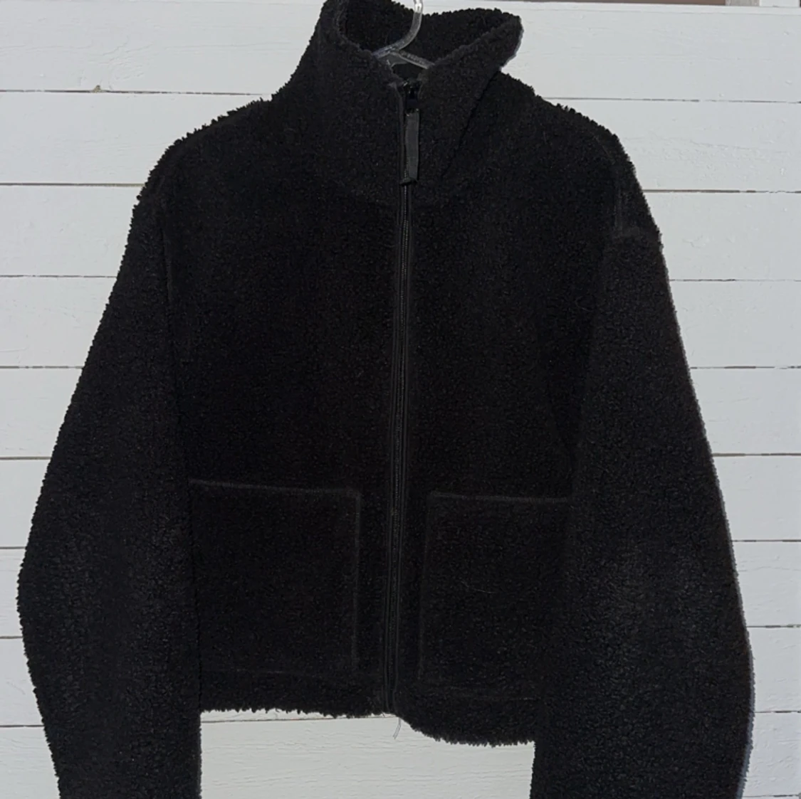 Svart pile (teddy) jacka - 91