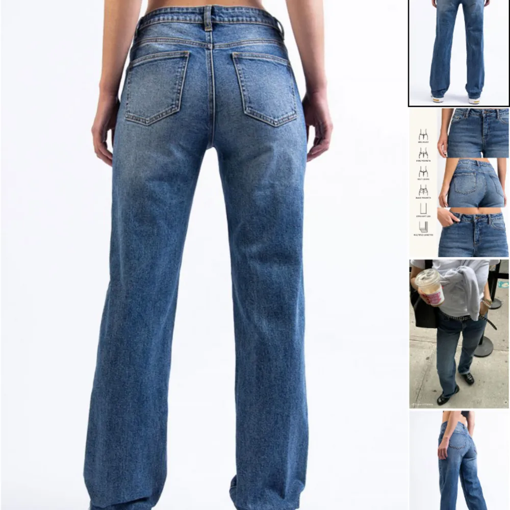 Nypris 749kr. Storlek 34 short i färgen vintage blue💙. Jeans & Byxor.