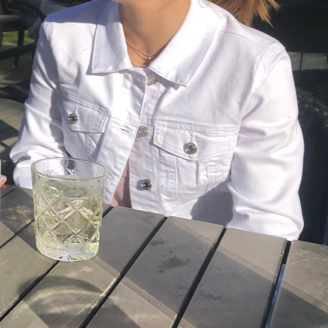 Vit jeansjacka - Vero Moda - 90