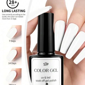 Vit UV nagelgel - 1 st vit nagelgel Oanvänd