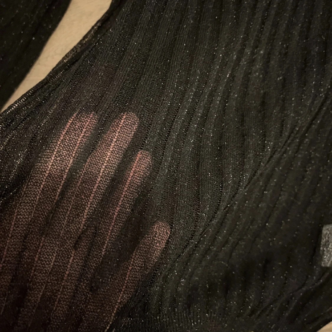 Genomskinlig glitter top - 91