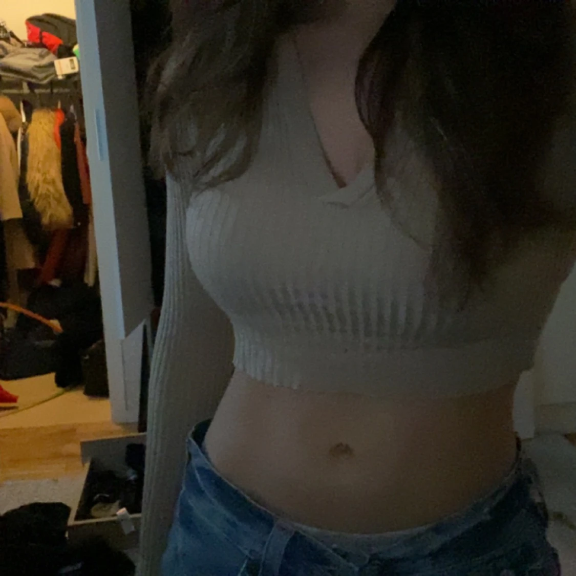 Jätte fin beige topp